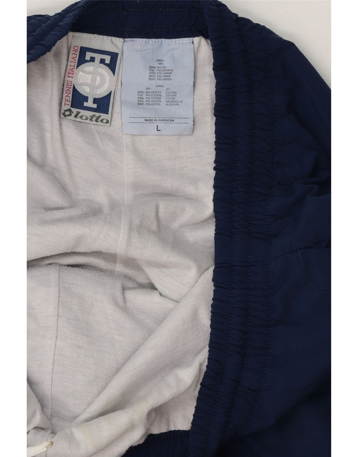 Ανδρική φόρμα LOTTO Παντελόνι Joggers Large Navy Blue Polyester