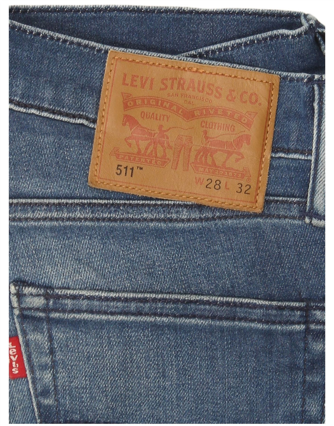 LEVI'S Γυναικείο 511 Slim Jeans W28 L32 Μπλε Βαμβακερό