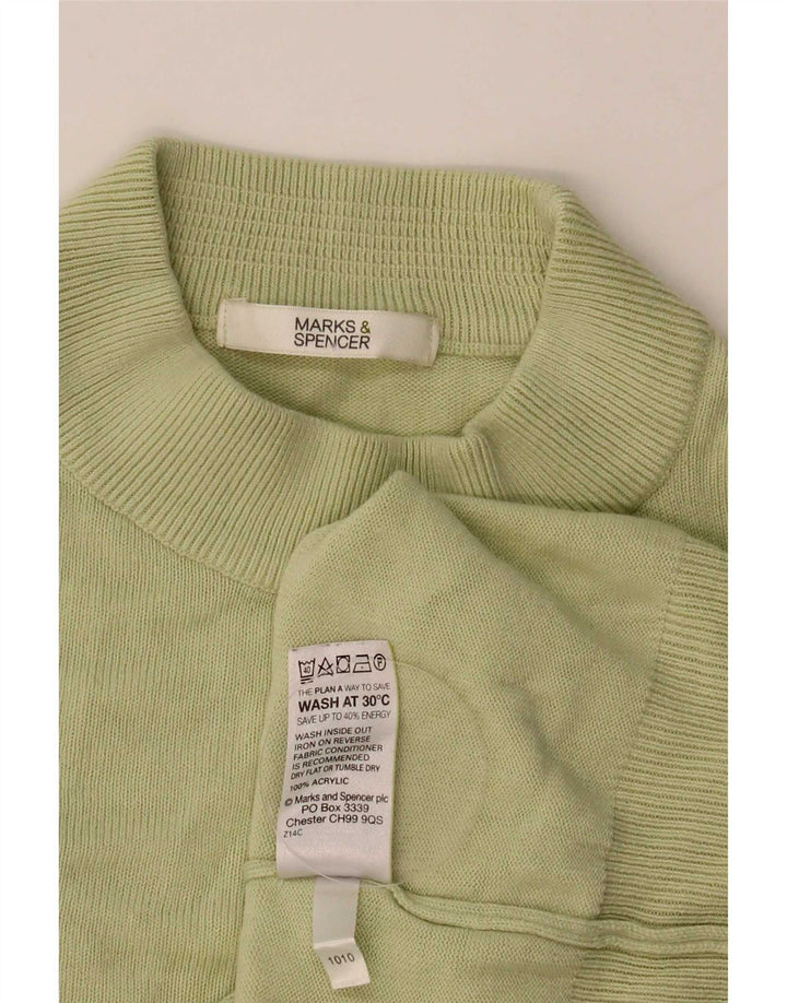 Marks & Spencer Γυναικείο πουλόβερ με λαιμόκοψη χελώνας UK 12 μεσαίο πράσινο