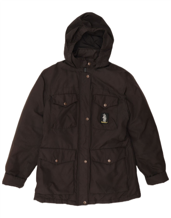 Refrigue Γυναικείο μπουφάν Parka με κουκούλα UK 12 Medium Grey Polyester