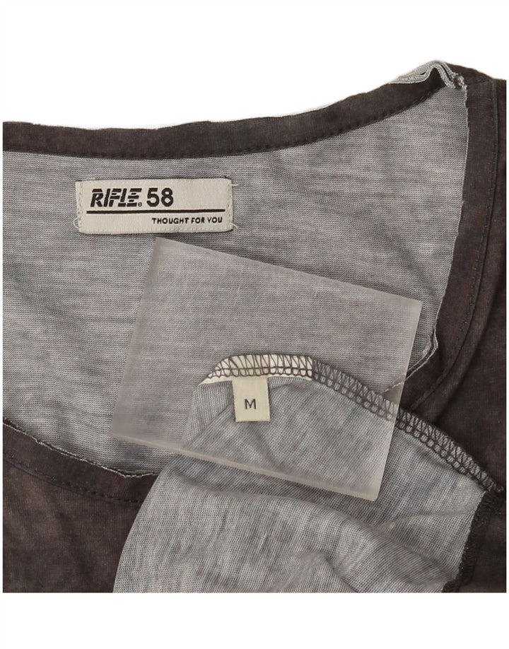 Ανδρικό γραφικό T-Shirt Rifle Top Medium Grey Tie Dye