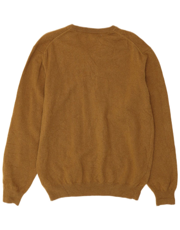 Ανδρικό πουλόβερ GANT με V λαιμόκοψη XL Χακί Lambswool