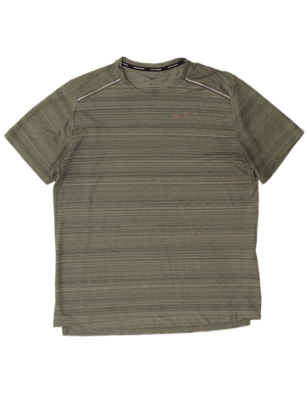 Ανδρικό μπλουζάκι Nike Dri Fit με μεγάλο πράσινο ριγέ πολυεστέρα