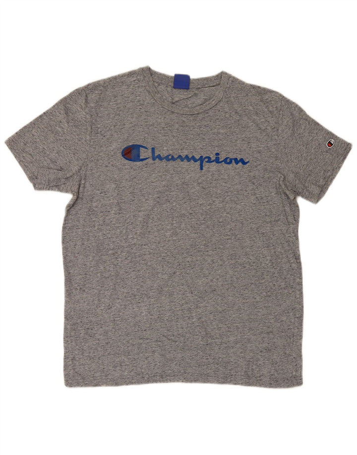 Ανδρικό T-Shirt Champion Graphic Top Large Grey Flecked