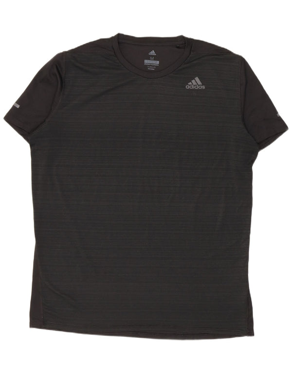 Ανδρικό T-Shirt Climalite ADIDAS Top Medium Black Pinstripe