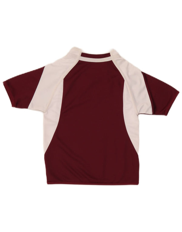 Canterbury Boys T-shirt Top 5-6 Years Βουργουνδί Colorblock Πολυεστέρας