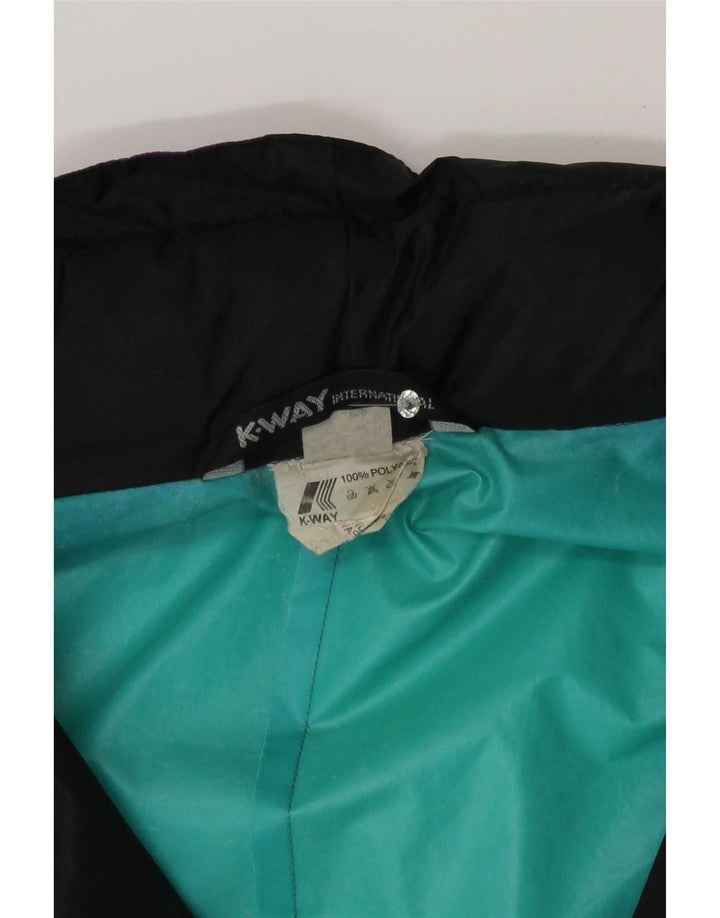 K-Way Ανδρικό γραφικό πουλόβερ Rain Jacket UK 40 Large Black Colourblock