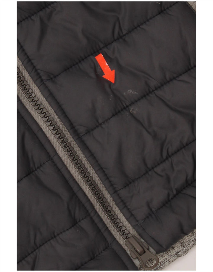 Superdry Ανδρικό μπουφάν με κουκούλα UK 36 Small Black Colorblock Πολυεστέρας