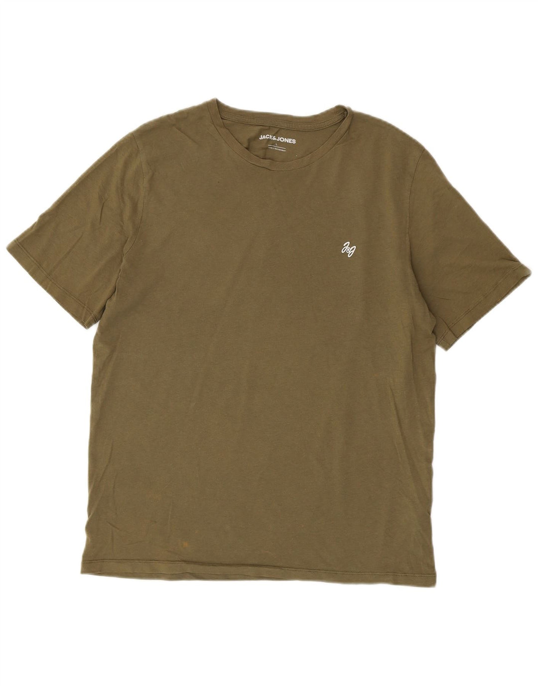 Jack & Jones Ανδρικό T-Shirt Top μεγάλο χακί βαμβακερό