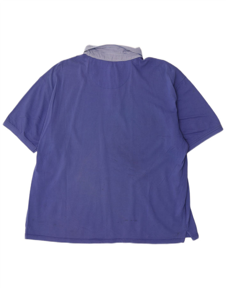 Ανδρικό μπλουζάκι πόλο Harmont & Blaine 4XL Blue Classic