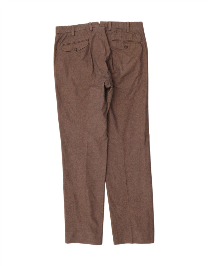 Ανδρικό παντελόνι κοστουμιού Massimo Dutti EU 40 Medium W31 L31 Καφέ ψαροκόκαλο