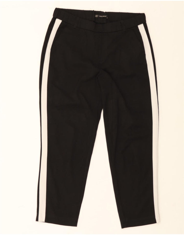 ZARA Womens Tracksuit Trousers UK 10 Small Black Colourblock Polyester Vintage Zara and Second-Hand Zara from Messina Hembry 