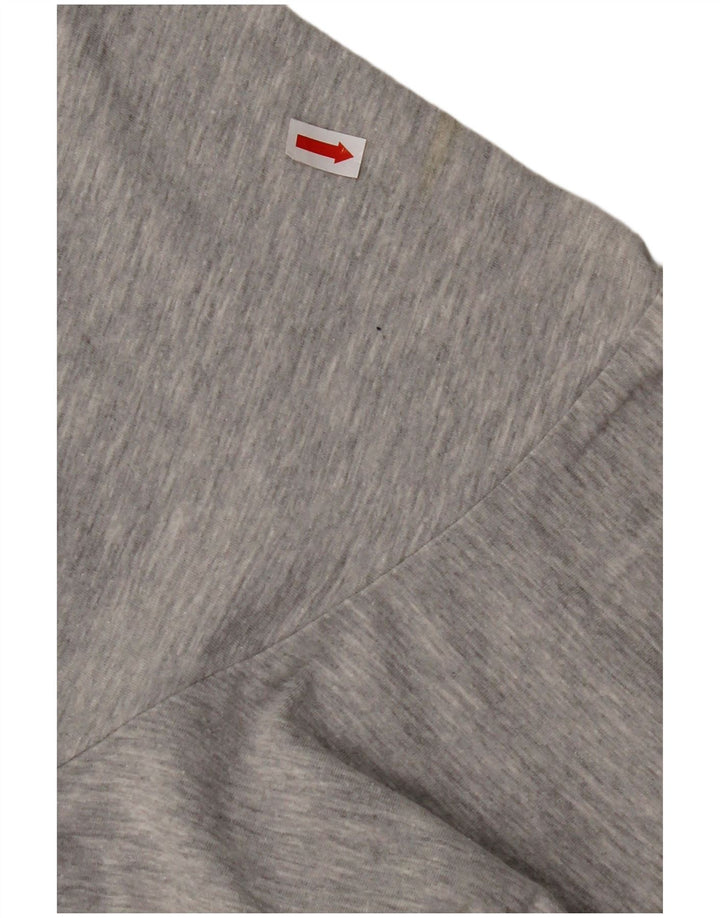 FILA Mens Graphic Top Long Sleeve Medium Grey Cotton