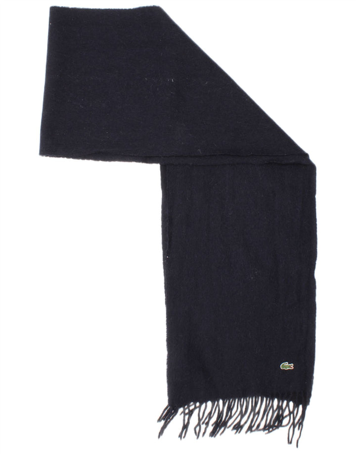 Ανδρικό ορθογώνιο κασκόλ Lacoste One size Navy Blue Wool Classic