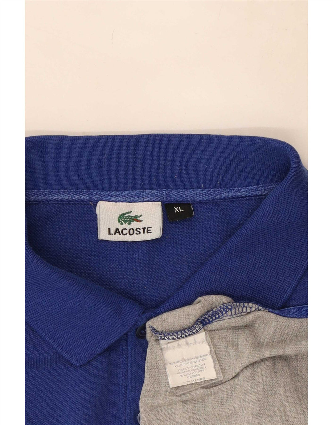 Lacoste Ανδρικό πουκάμισο Polo XL Πολύχρωμο ριγέ πολυεστέρα
