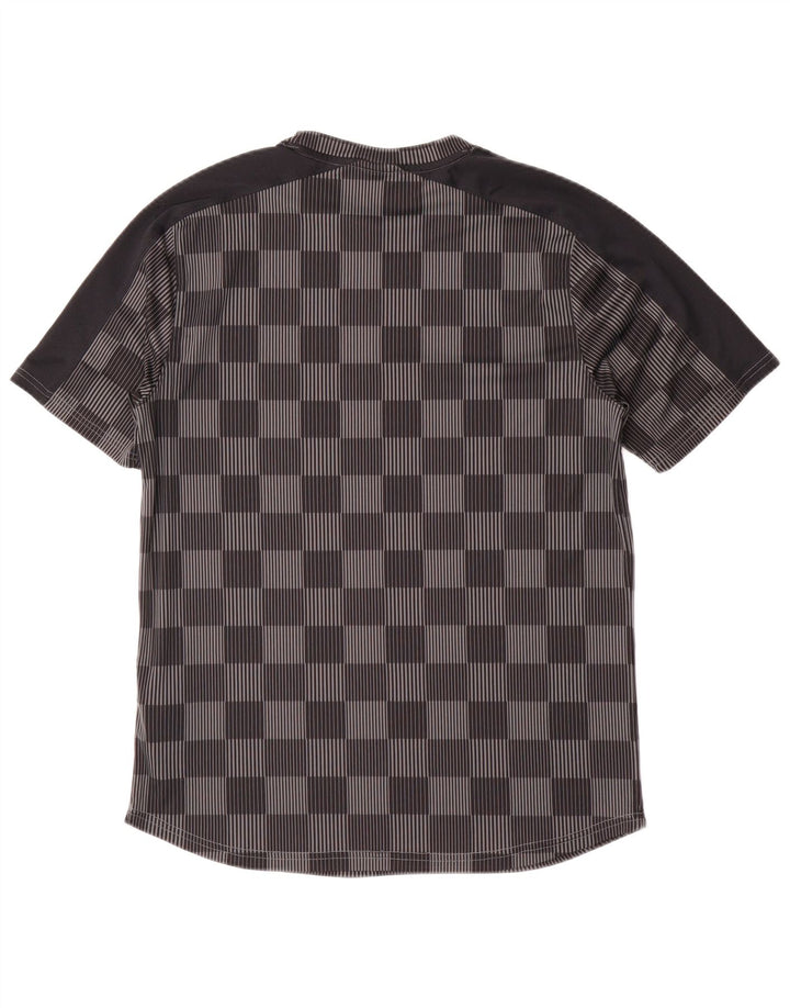 Under Armour Ανδρικό T-Shirt Top Large Grey Gingham Polyester