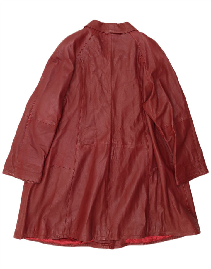 Barisal Γυναικείο Δερμάτινο Παλτό EU 48 2XL Καφέ δέρμα