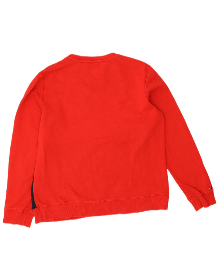 Γυναικεία φούτερ Tommy Hilfiger Jumper UK 14 Medium Red Colourblock