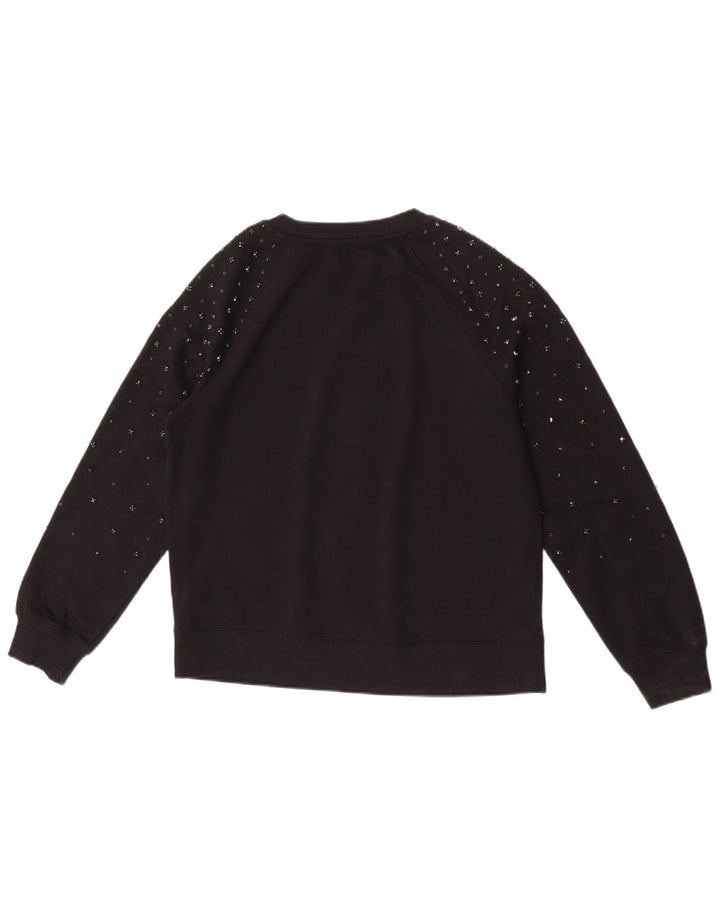 Marks & Spencer Γυναικεία φούτερ μεγάλου μεγέθους Jumper UK 6 XS Μαύρο βαμβακερό