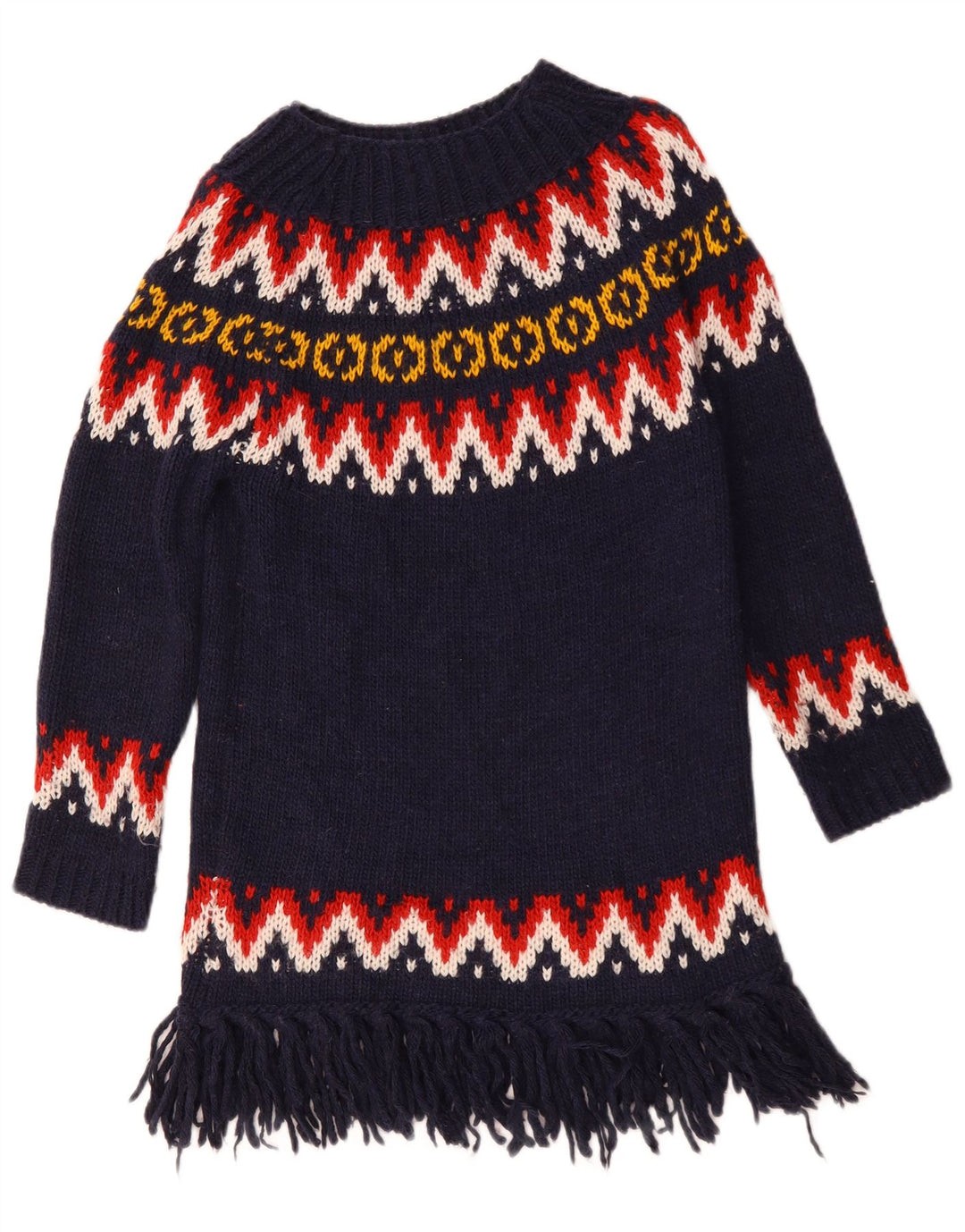 Γυναικείο πουλόβερ Benetton Boat Neck Jumper UK 10 Small Navy Blue Acrylic