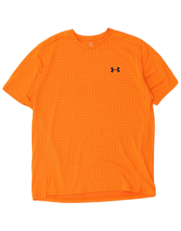 Ανδρικό μπλουζάκι Under Armour Loose Fit Top Medium Orange Geometric Sports