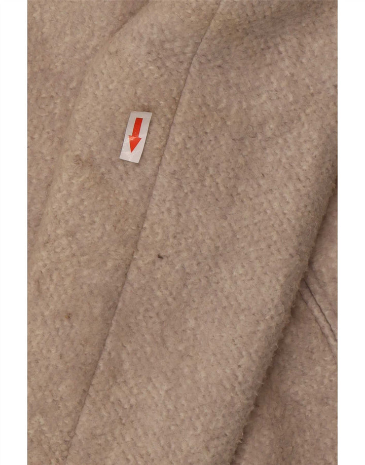 Zara Γυναικείο Παλτό UK 10 Small Grey Cotton