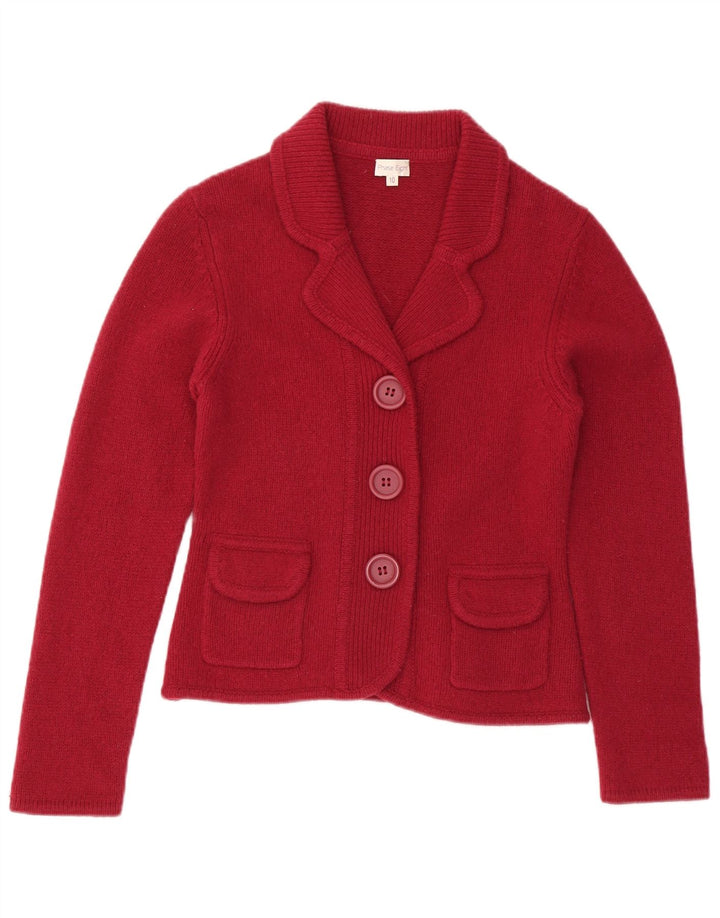 PHASE EIGHT Γυναικεία Ζακέτα πουλόβερ UK 10 Small Red Wool