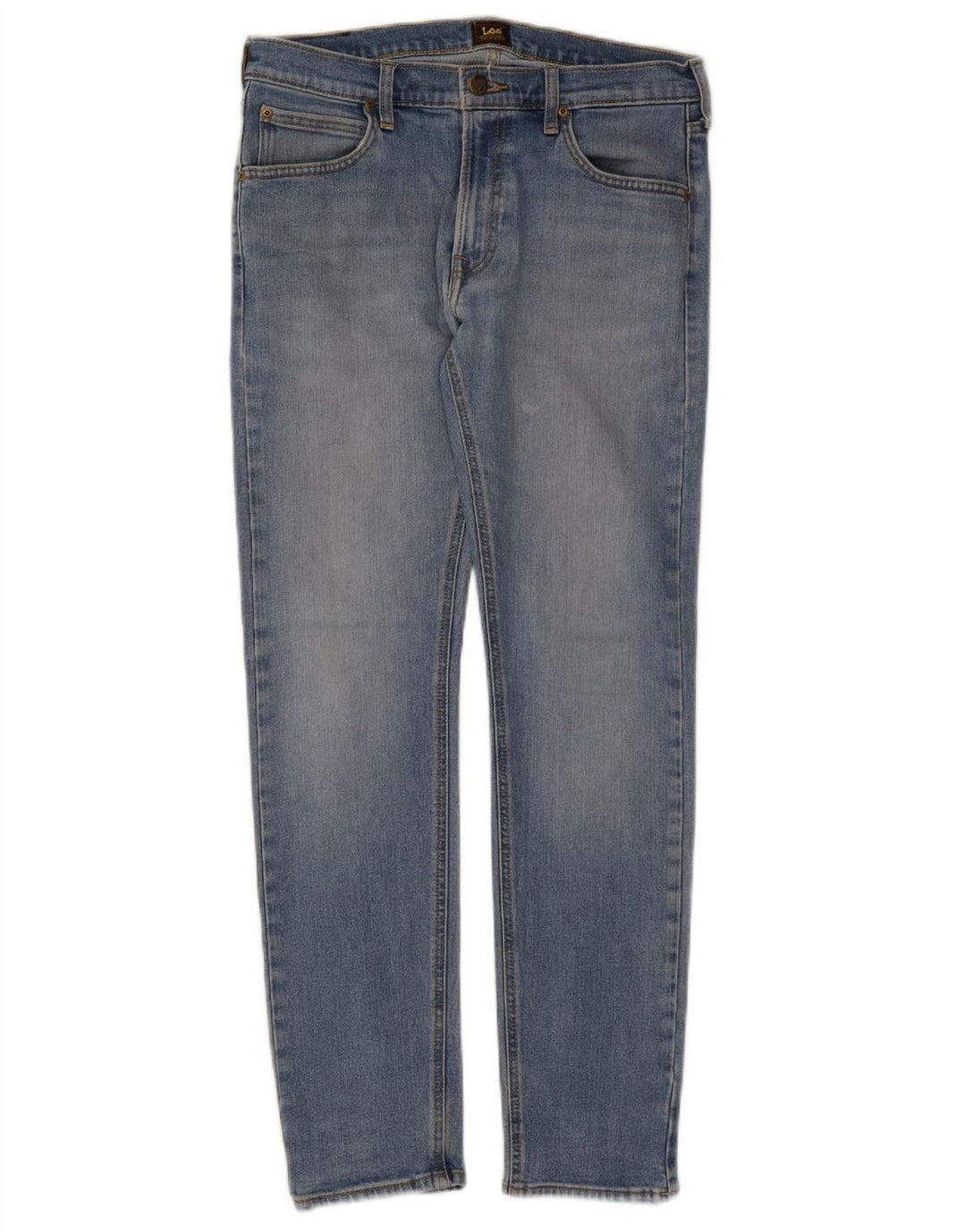 LEE Womens Luke Slim Jeans W32 L32 Blue Cotton