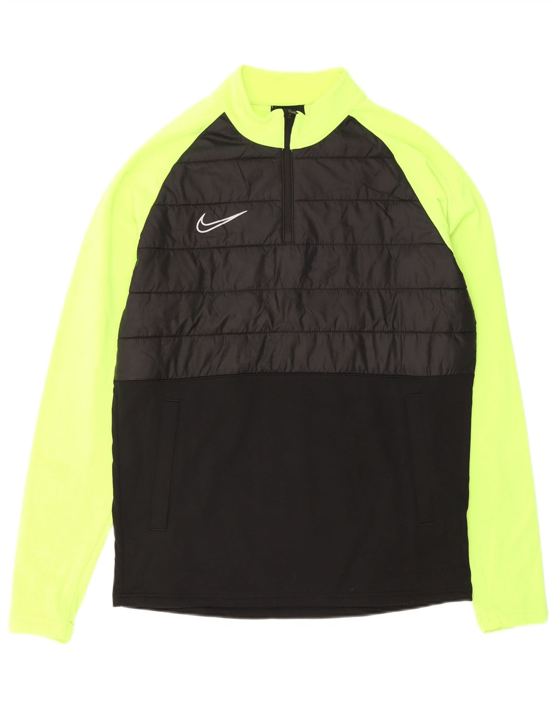Ανδρική φόρμα NIKE Dri Fit με φερμουάρ πουλόβερ στο επάνω μέρος, μεσαίο μαύρο χρώμα