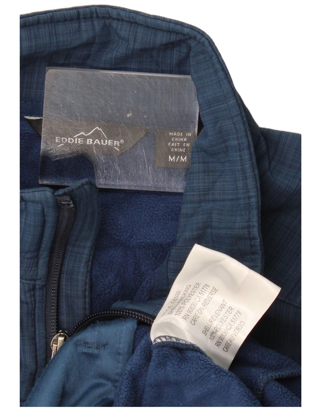 Eddie Bauer Ανδρικό τζάκετ αντιανεμικό UK 38 Medium Navy Blue Polyester