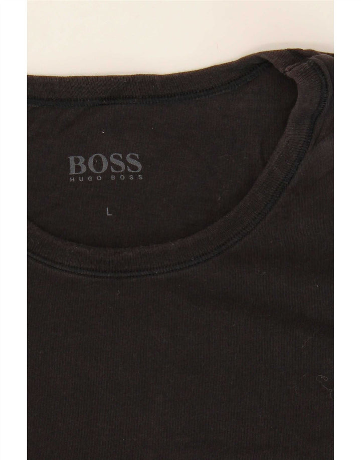Ανδρικό T-Shirt Hugo Boss Top Large Μαύρο