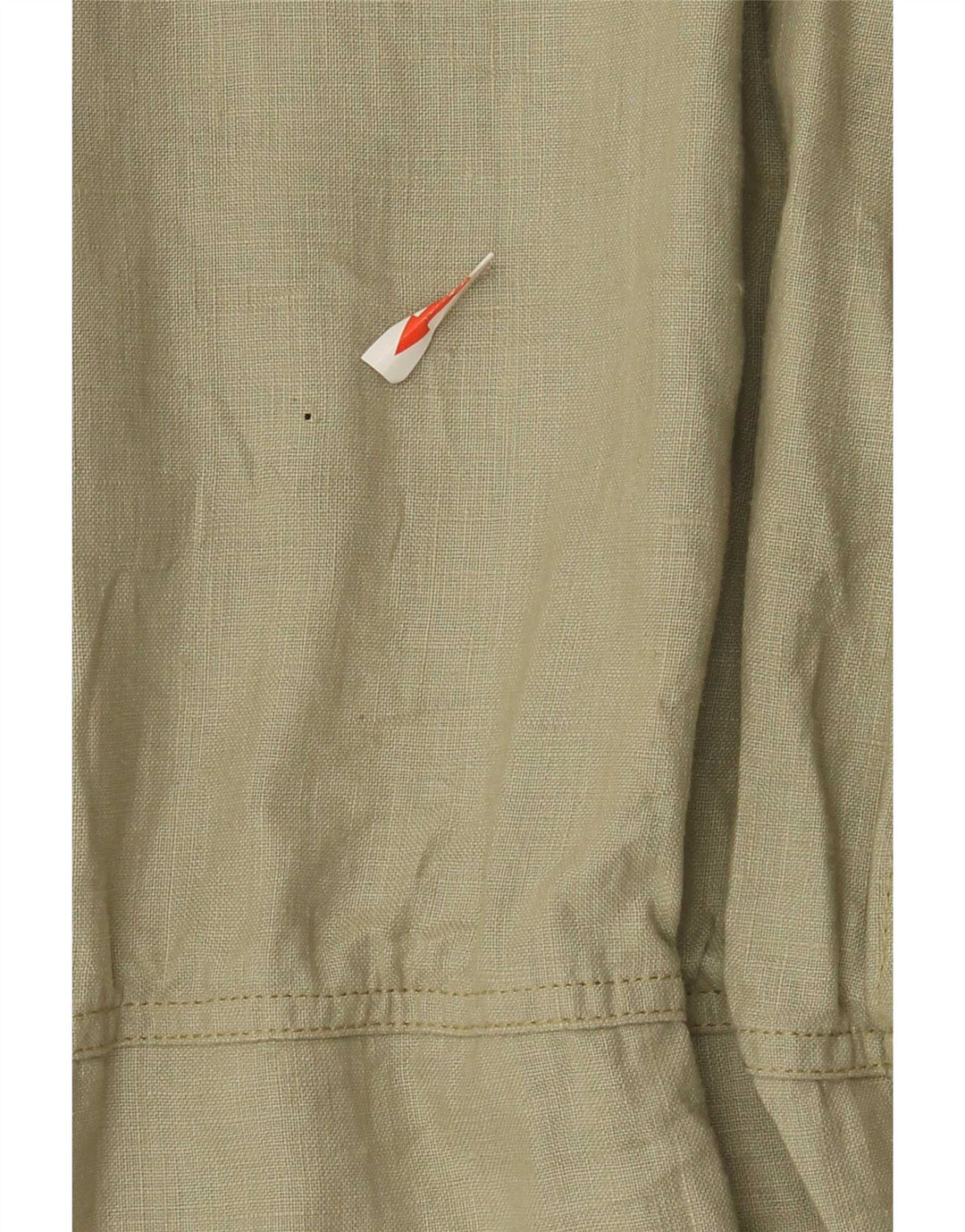 Adhoc Mens Utility Jacket UK 38 Medium Khaki Linen Army