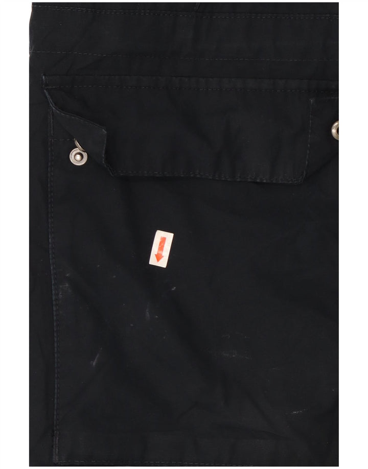 Ανδρικό μπουφάν με κουκούλα Marks & Spencer Utility UK 38 Medium Navy Blue Cotton