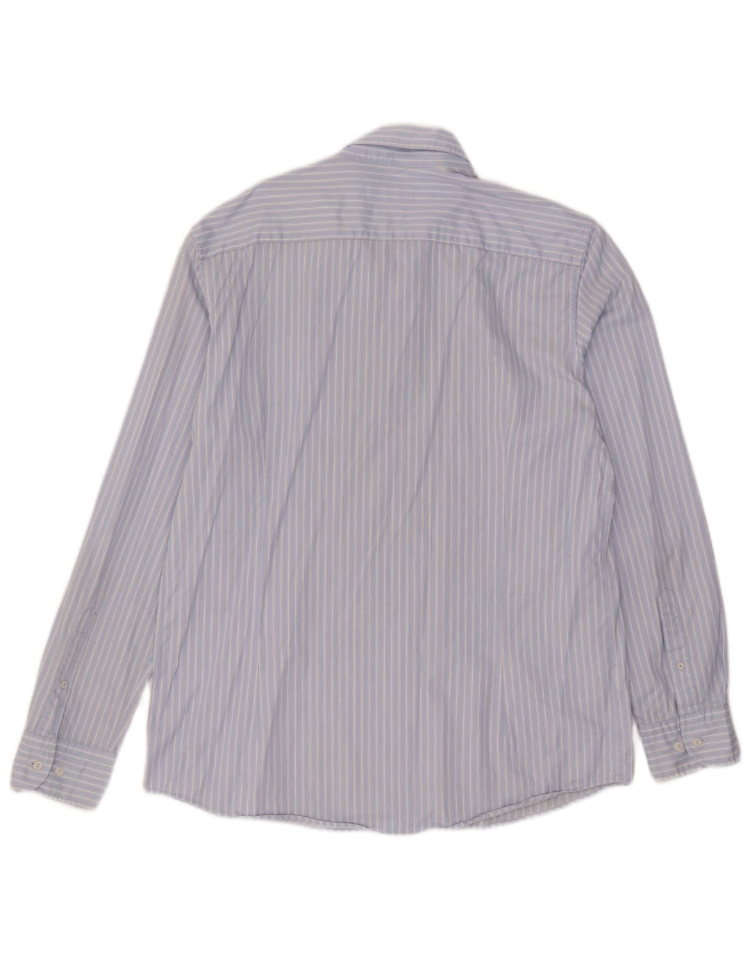 Ανδρικό πουκάμισο Massimo Dutti XL Μπλε βαμβακερό ριγέ