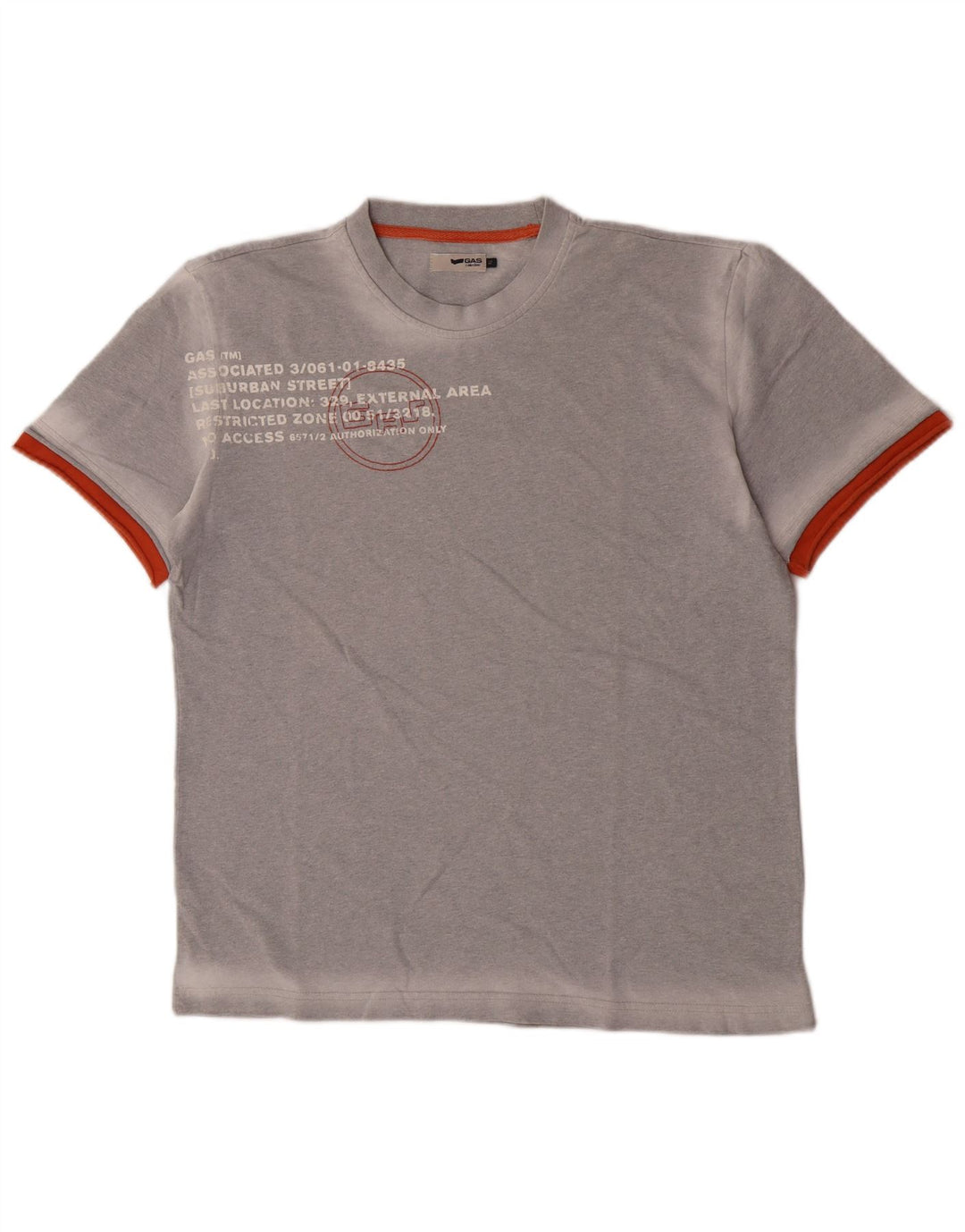 Ανδρικό γραφικό T-Shirt Gas Top XL Grey Colourblock