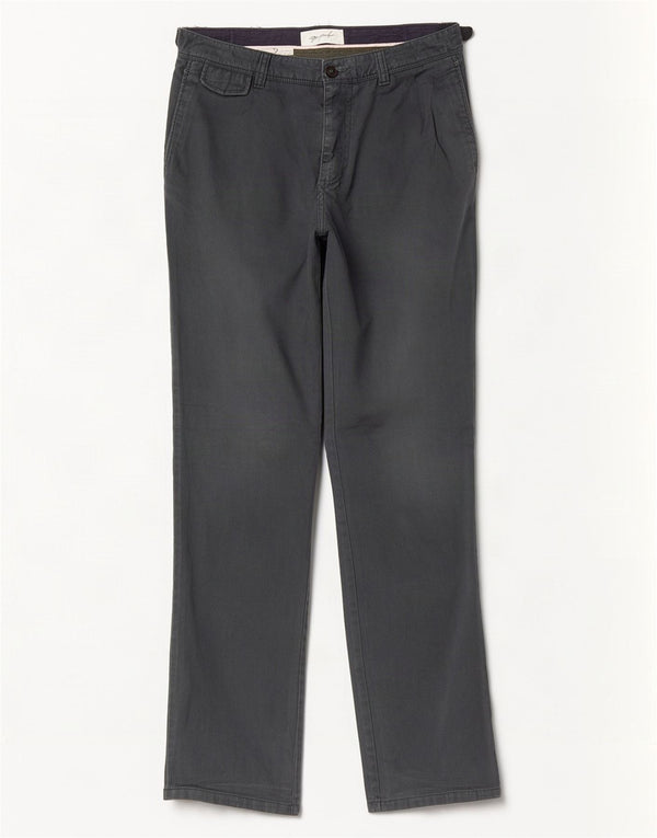 Zara Ανδρικό ίσιο παντελόνι Chino EU 40 Medium W31 L32 Πράσινο βαμβακερό
