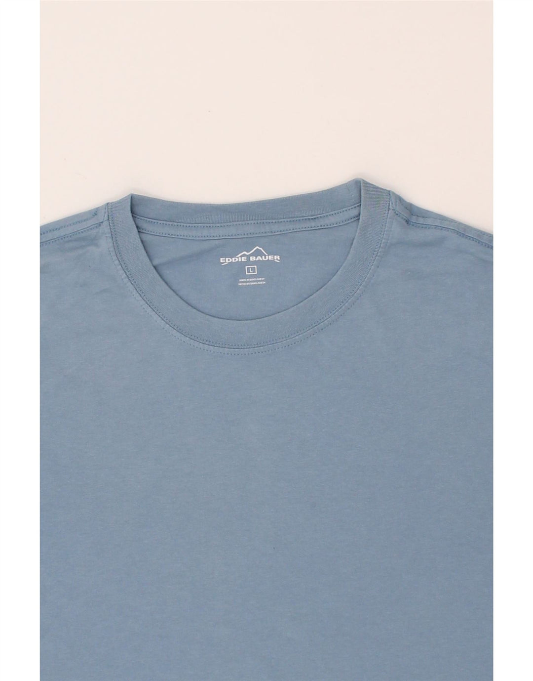 EDDIE BAUER Mens T-Shirt Top Large Blue Cotton Vintage Eddie Bauer and Second-Hand Eddie Bauer from Messina Hembry 