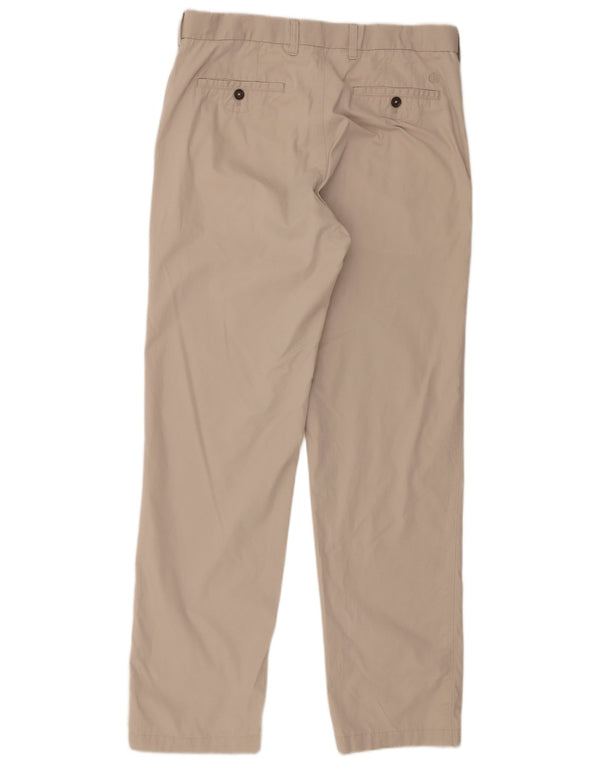 Marks & Spencer Ανδρικό ίσιο παντελόνι Chino W34 L33 Μπεζ βαμβακερό