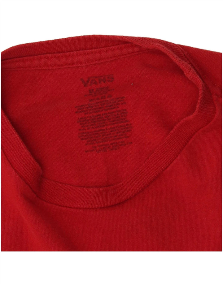 Vans Boys Graphic T-Shirt Top 14-15 Years XL Red