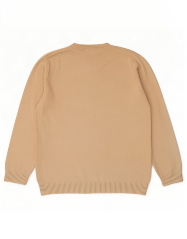 Ανδρικό πουλόβερ Lacoste Crew Neck Jumper Μέγεθος 6 XL Μπεζ βαμβακερό