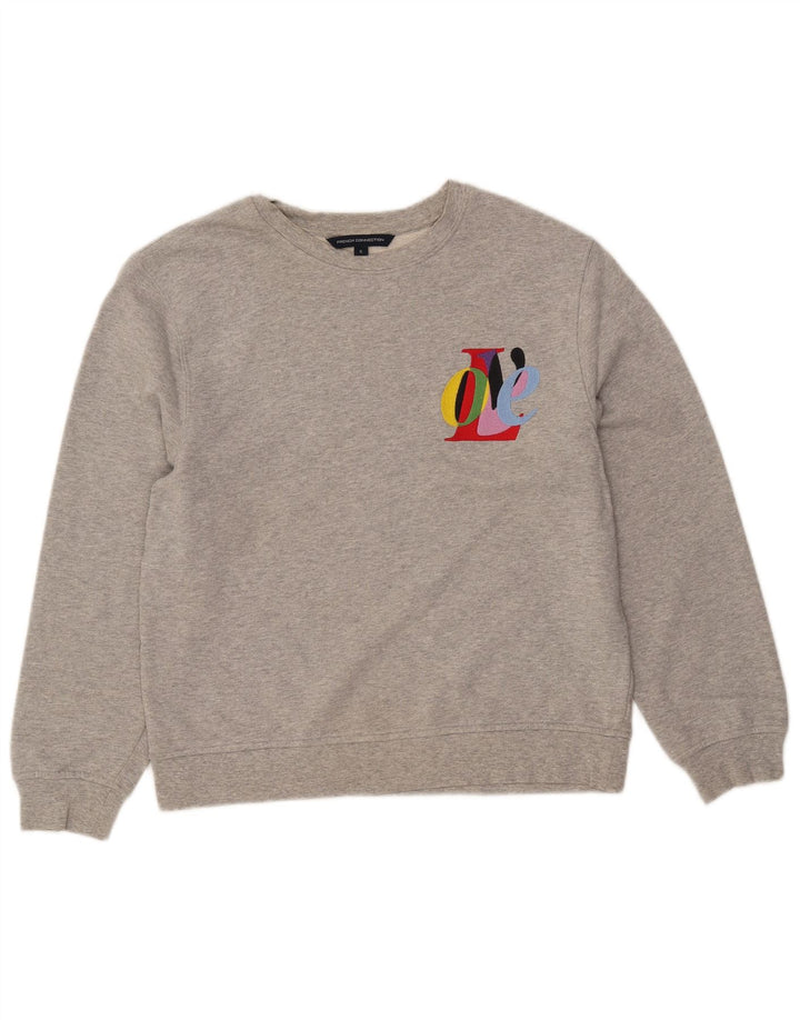 ΓΑΛΛΙΚΗ ΣΥΝΔΕΣΗ Γυναικεία γραφική φούτερ Jumper UK 10 Small Grey