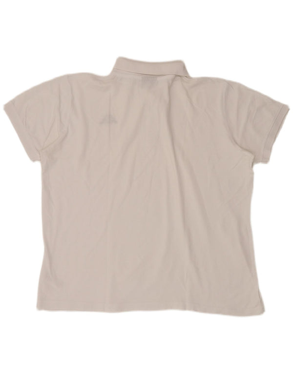 KAPPA Ανδρικό Πόλο Μπλουζάκι 2XL Λευκό βαμβακερό