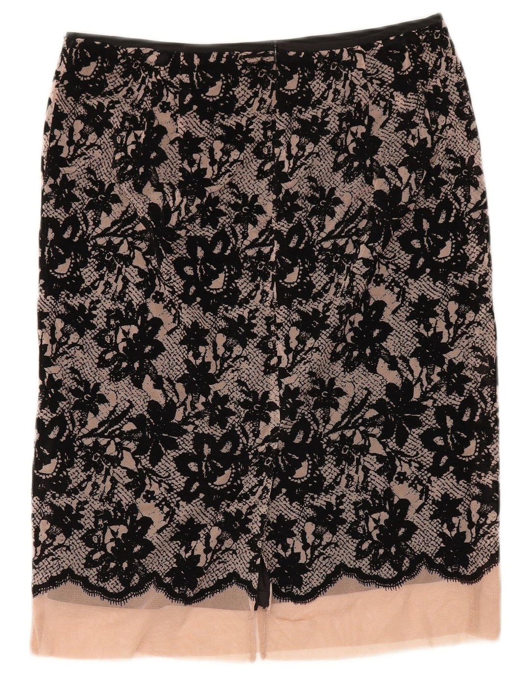 Zara Γυναικεία Midi Φούστα XS W30 Μαύρο Floral Πολυεστέρας