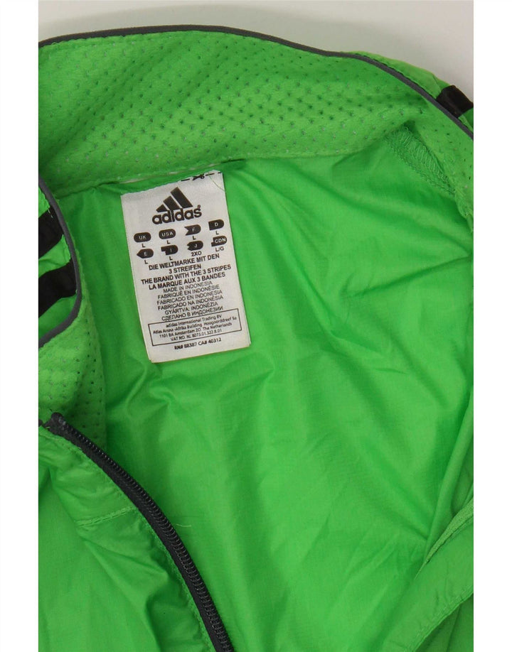Adidas Ανδρικό μπουφάν βροχής UK 40 Large Green Nylon