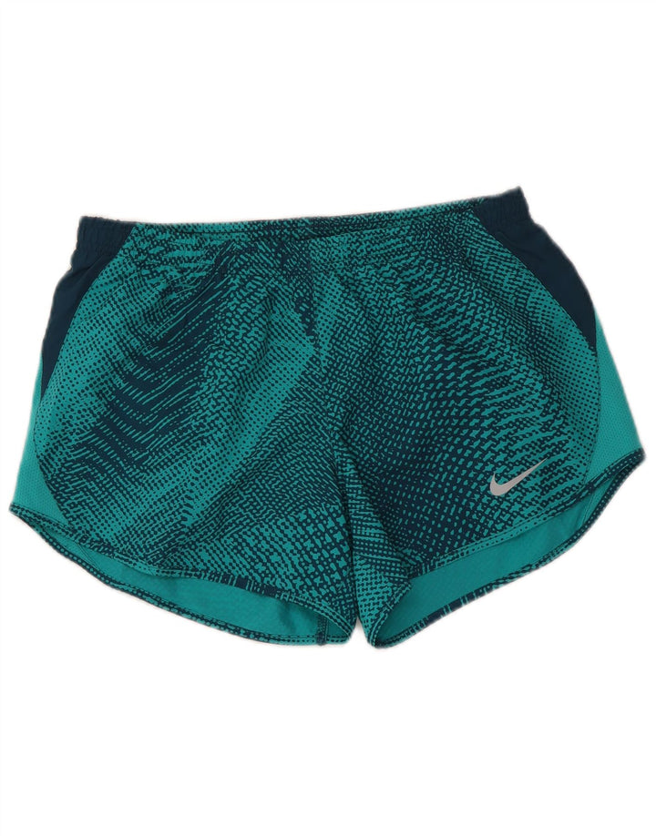 Γυναικείο αθλητικό σορτς NIKE Dri Fit UK 10 Small Blue Geometric Polyester