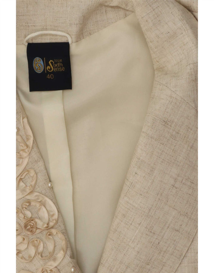Το γυναικείο κοντομάνικο σακάκι σου Sixth Sense EU 40 Medium Beige