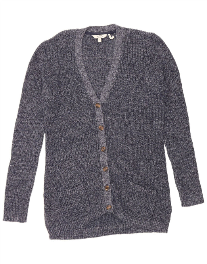 Γυναικείο πουλόβερ ζακέτα Fat Face UK 12 Medium Navy Blue βαμβακερό