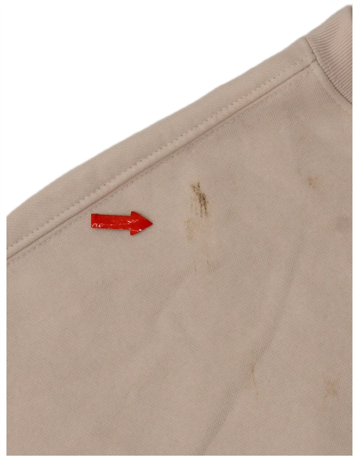 Γυναικεία φούτερ Adidas Crop Oversized Jumper UK 14 Medium Beige βαμβακερό