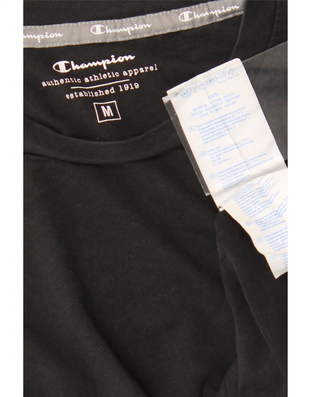 Ανδρικό T-Shirt Champion Top Μεσαίο μαύρο βαμβακερό