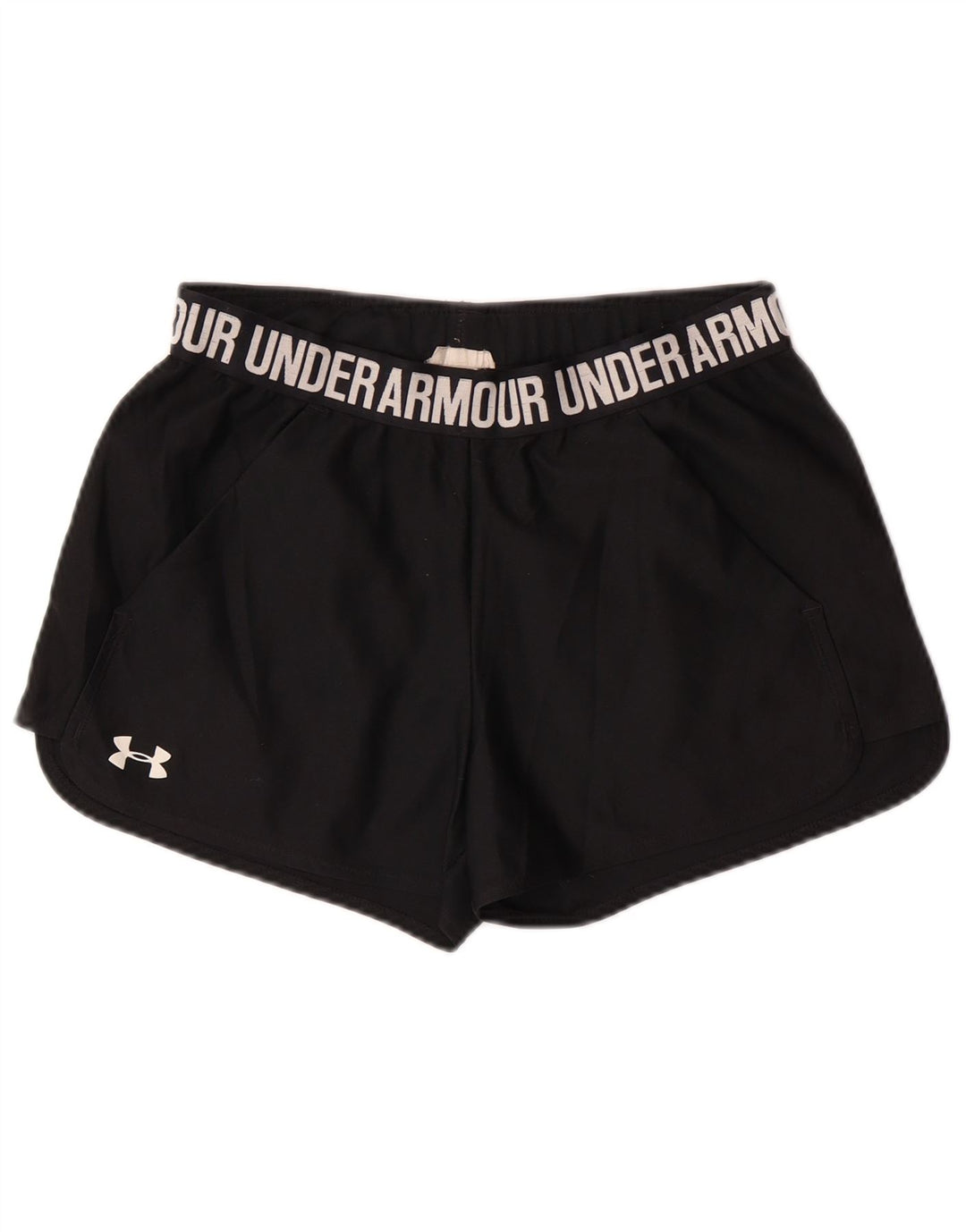 Γραφικό αθλητικό σορτς UNDER Armour Γυναικείο Heat Gear UK 10 Small Black